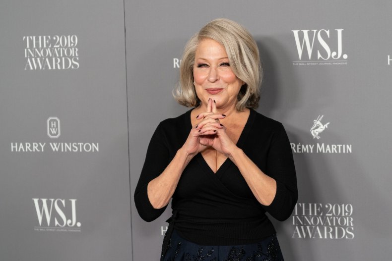 Bette Midler pictured in 2019