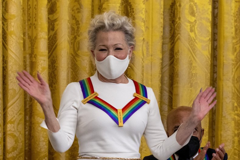 Bette Funds in the White House with rainbow