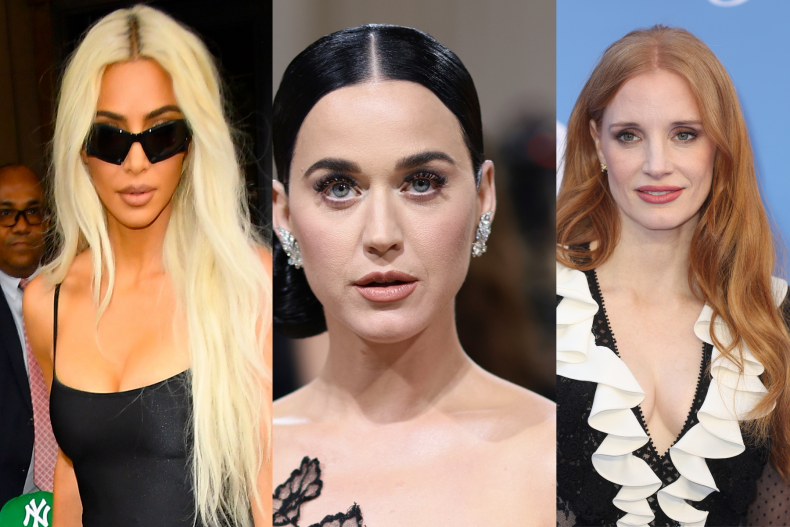 Kim Kardashian, Katy Perry, Jessica Chastain