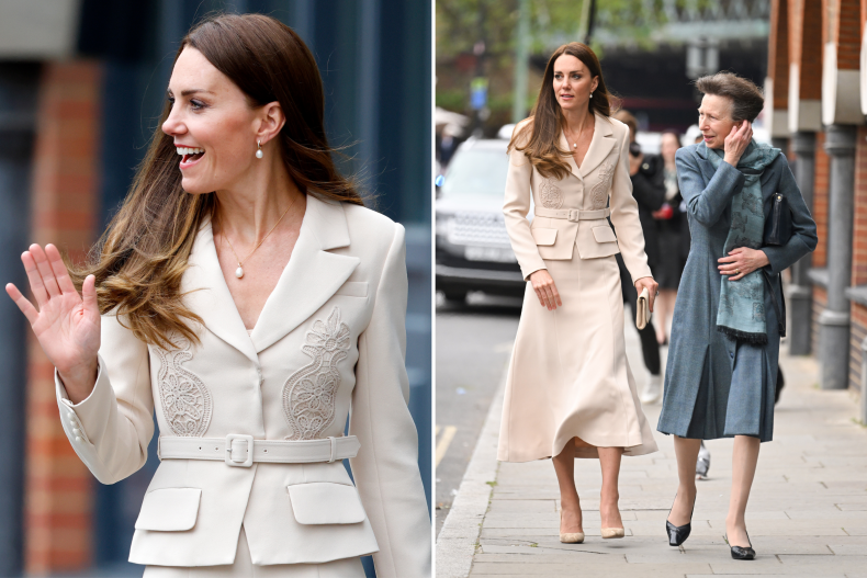 Kate Middleton self-portrait skirt suit