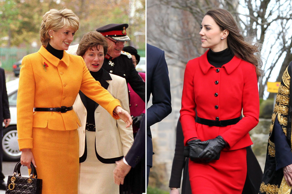 Princess Diana and Kate Middleton Skirt Suits