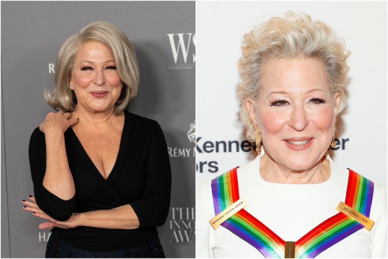 Bette Midler image from 2019 and 2021