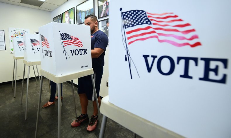 Voters cast their ballots for Early Voting