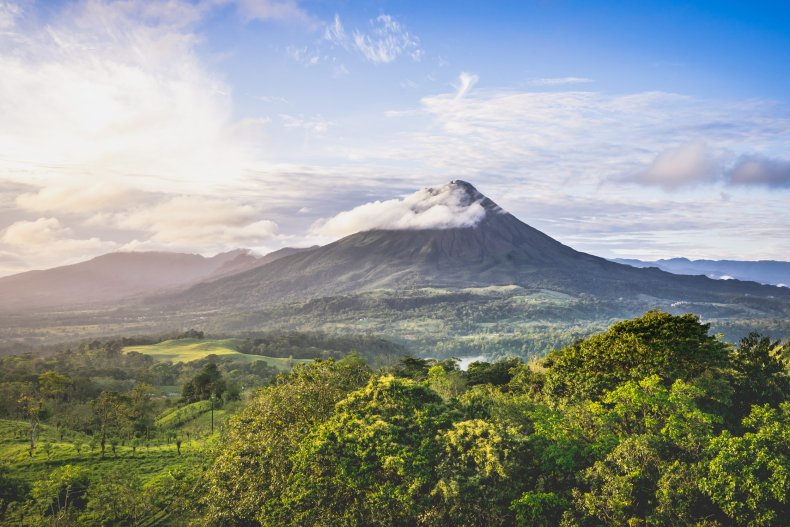 A landscape in Costa Rica