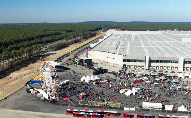 pTesla giga factory Berlin Brandenburg can start operating in Germany. (Courtesy of Tesla, Inc./Zenger)/p