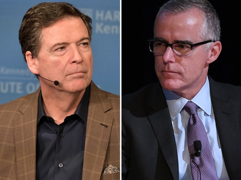 James Comey and Andrew McCabe