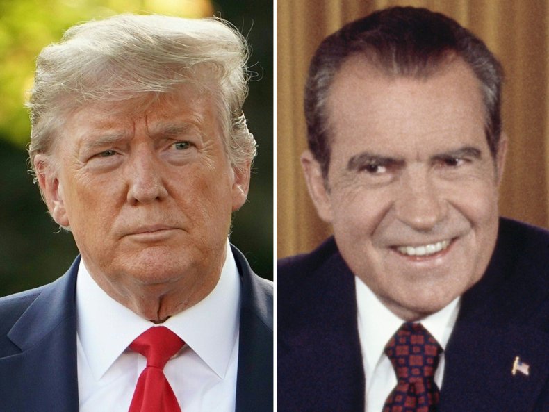 Donald Trump and Richard Nixon 