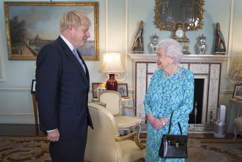 Queen Elizabeth II Boris Johnson Audienz