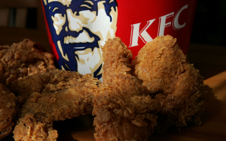 KFC Kentucky Fried Chicken pieces.