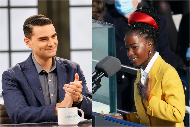 Ben Shapiro and Amanda Gorman