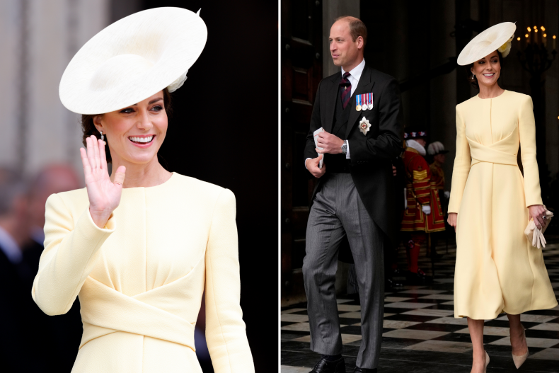 Kate Middleton Platinum Jubilee Service Fashion