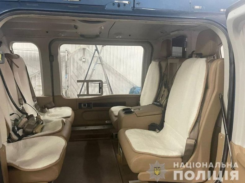 Viktor Medvedchuk's plane inside