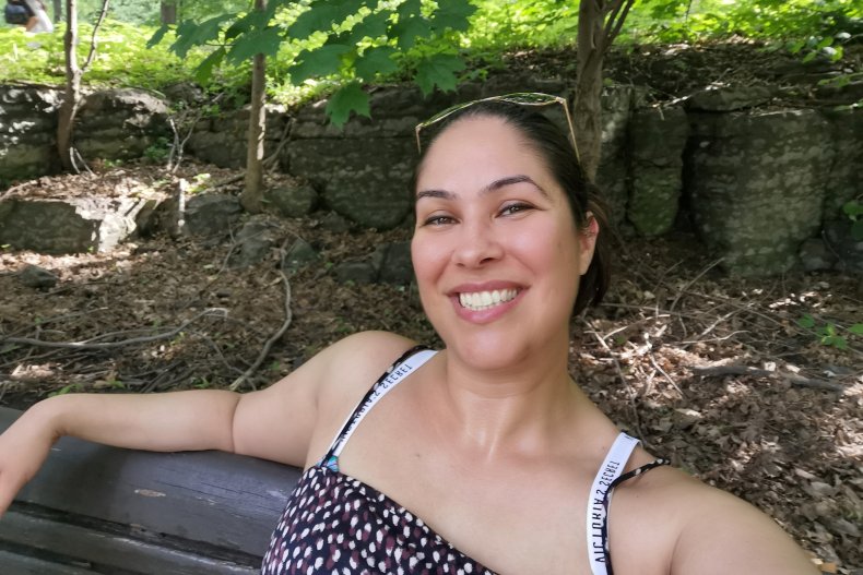 Ceza Ouzounian On A Bench