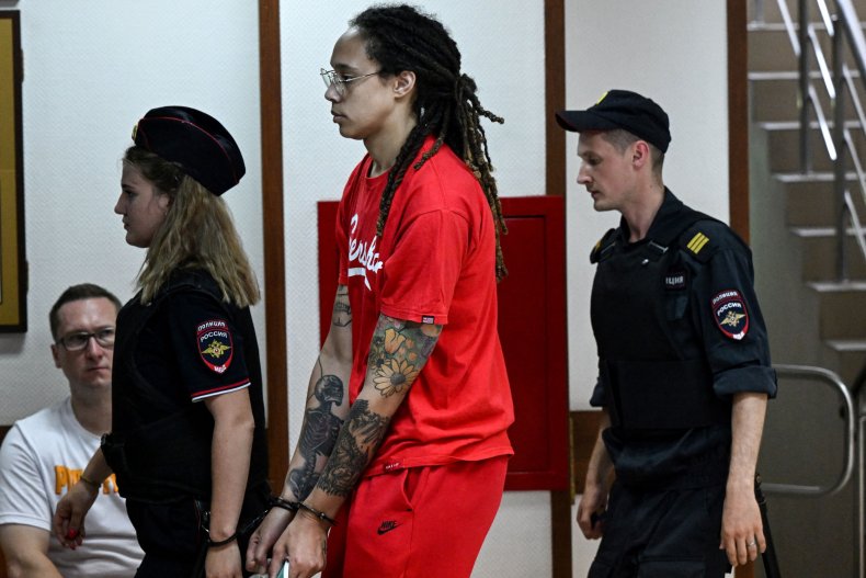 Brittney Griner entering Russian court