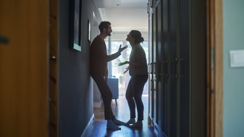 Couple arguing