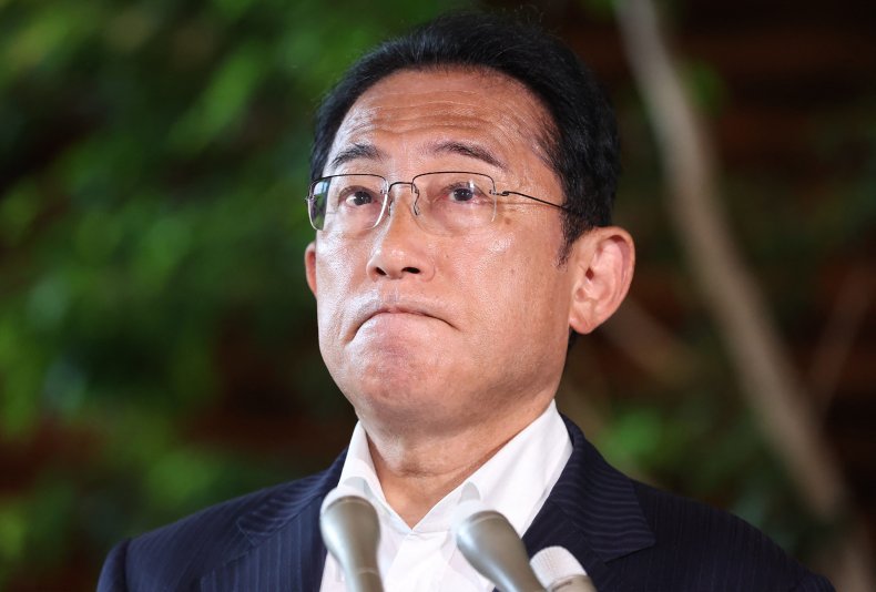 Fumio Kishida holds a press conference