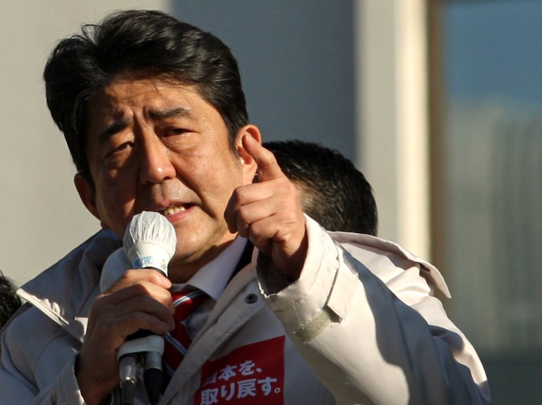 Shinzo Abe photographed in 2012