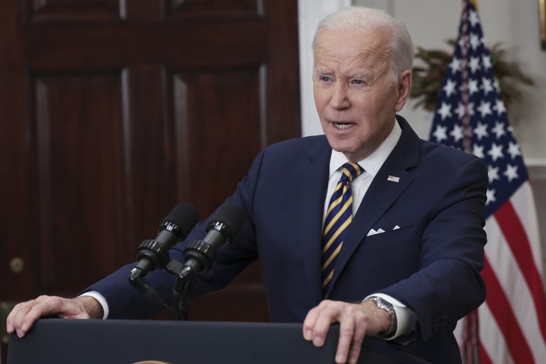 U.S. President Joe Biden speaks 