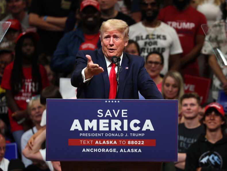 Trump avoids saying vaccine during rally