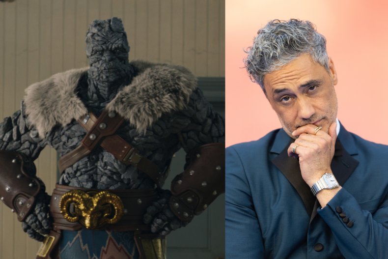 Si Taika Waititi at ang kanyang karakter na si Korg