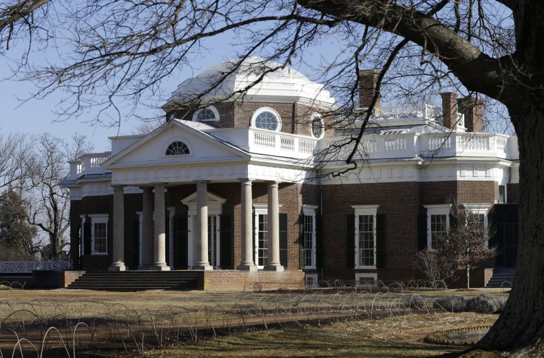 Monticello, the home of Thomas Jefferson
