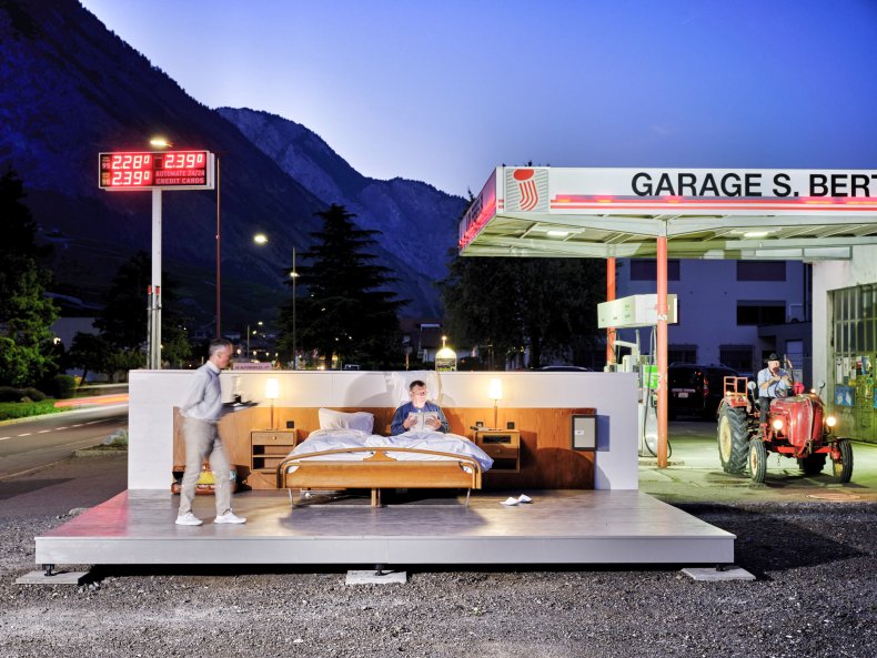 The Bizarre ‘Anti-Idyllic’ Hotel Room Where You Sleep Outside A Gas Station