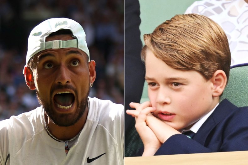 Nick Kyrgios and Prince George