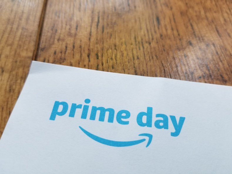 Close-up of logo for Amazon Prime day