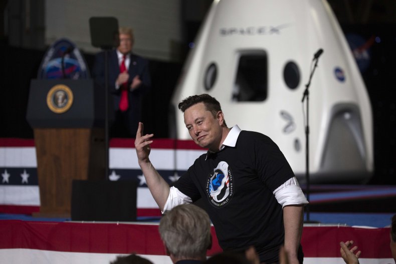 Elon Musk at SpaceX Launch