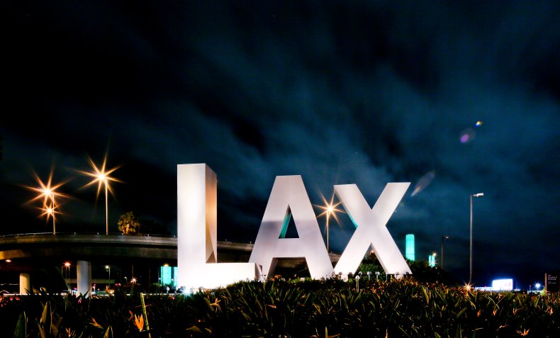Los Angeles International Airport LAX Sign