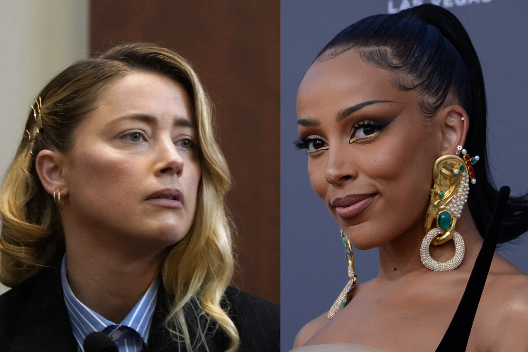 She's So About To Be Canceled': Internet Divided Over Doja Cat Hilariously  Mocking Amber Heard By Mimicking 'My Dog Stepped on a Bee' Expression -  FandomWire