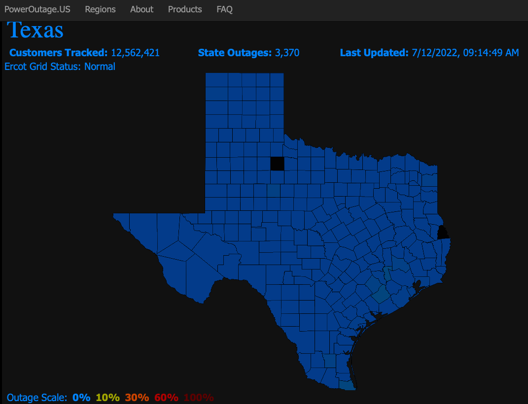 Texas Power Outage Map, Update As ERCOT Warns Of Rolling Blackouts