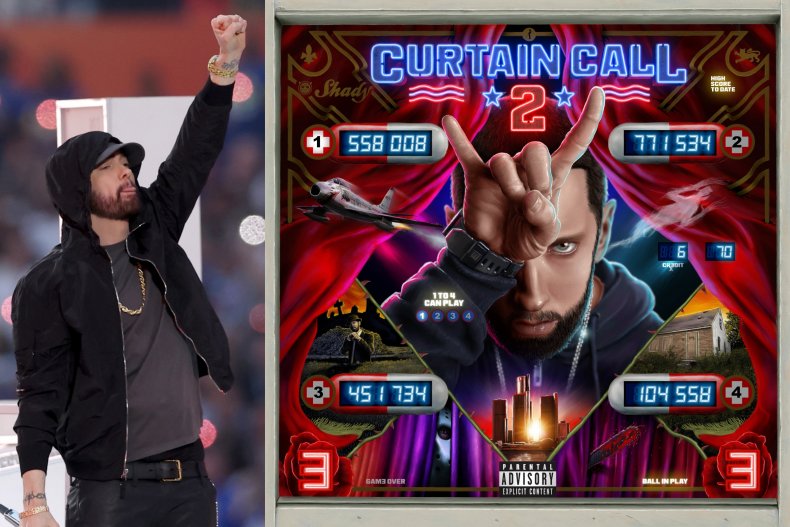 Eminem and the cover of Curtain Call2