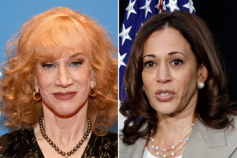 Kathy Griffin questions doubts over Kamala Harris