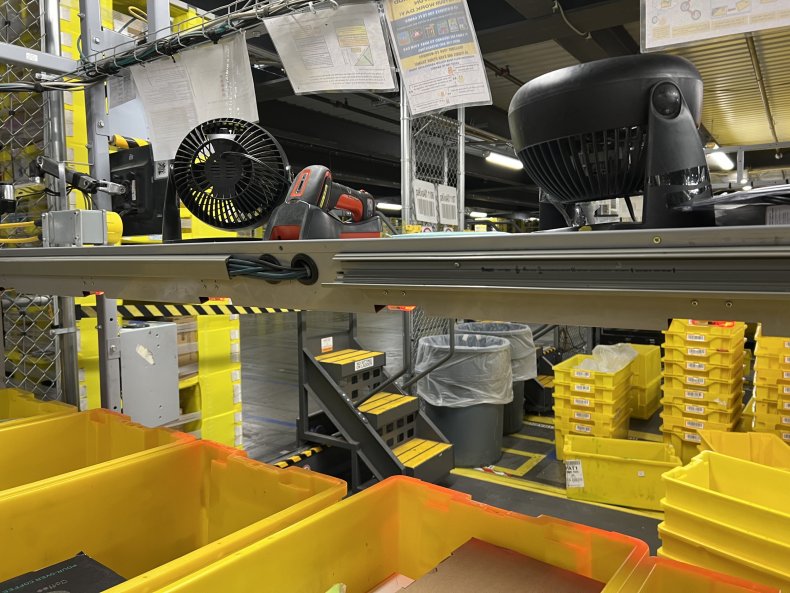 Amazon warehouse in New York City.