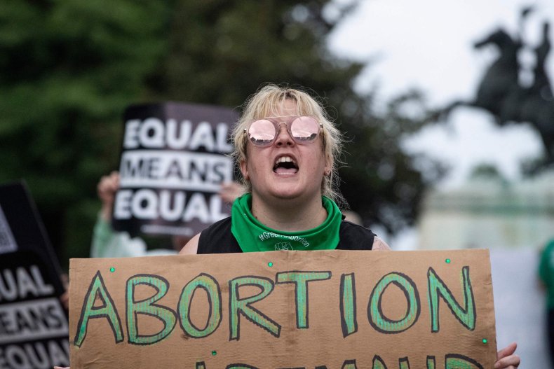 Abortion protest at White House