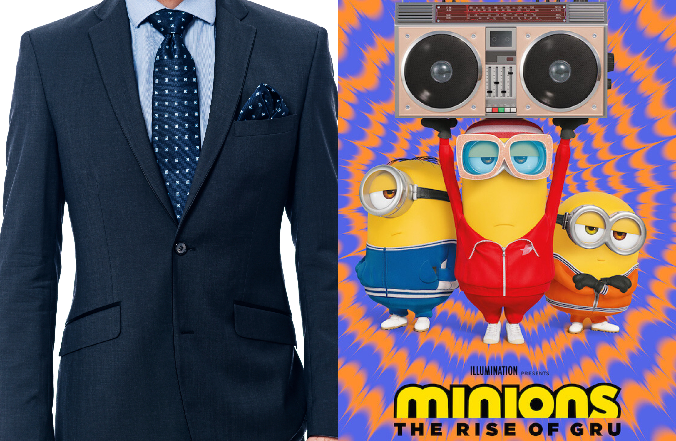 Why are people watching Minions in suits? The Rise of Gru meme