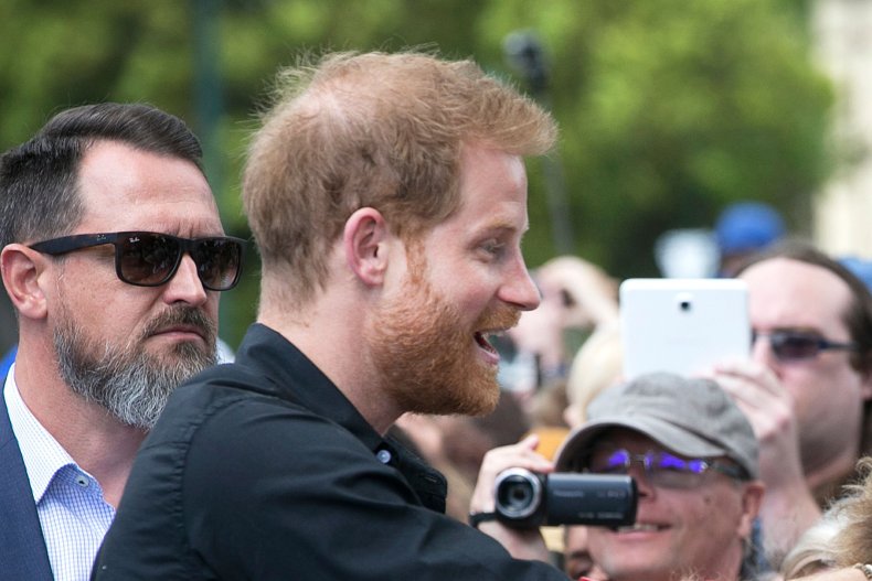 Prince Harry With Police Security