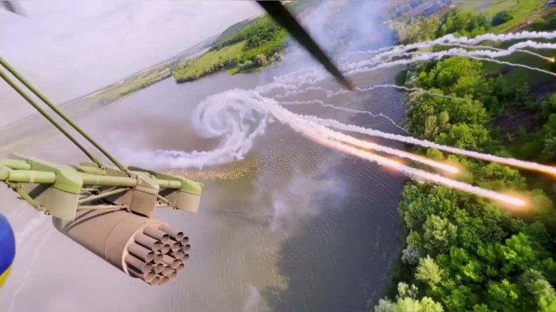 Ukraine choppers hit Russian targets