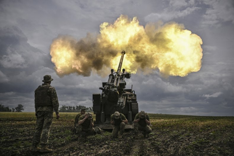 French Caesar gun in Ukraine
