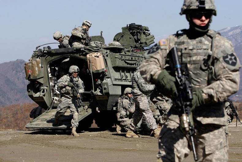 U.S. Military with Weapons