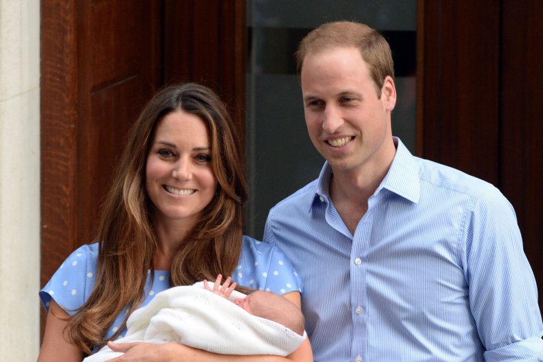 Kate, William With Baby Prince George