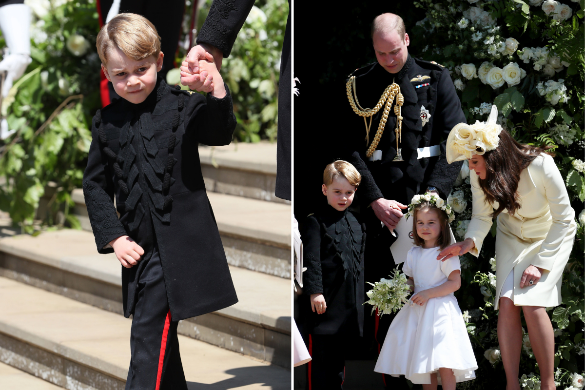 Prince George Attends Prince Harry's Wedding