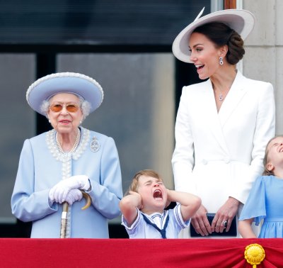 Prince Louis Covers Ears at Jubliee Prince Louis Covers Ears at Jubliee