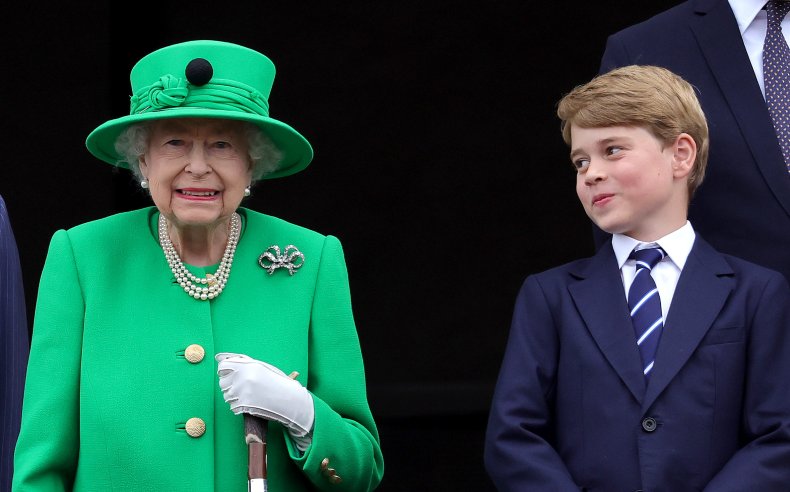Prince George and Queen Elizabeth Platinum Jubilee