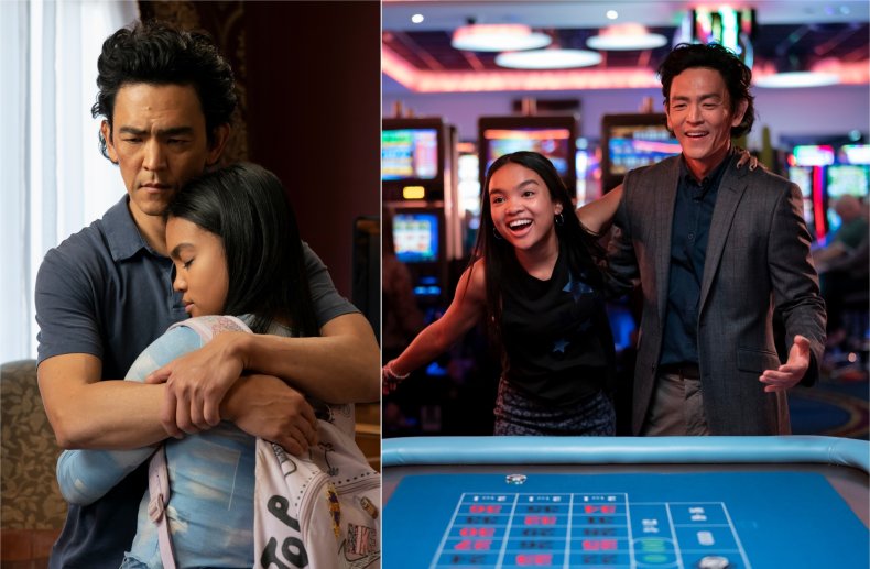 John Cho and Mia Isaac