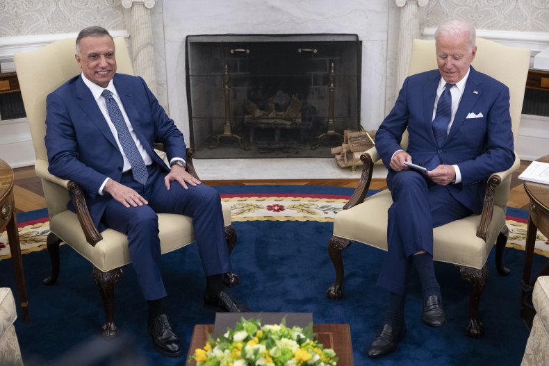 Joe Biden and Iraqi Prime Minister