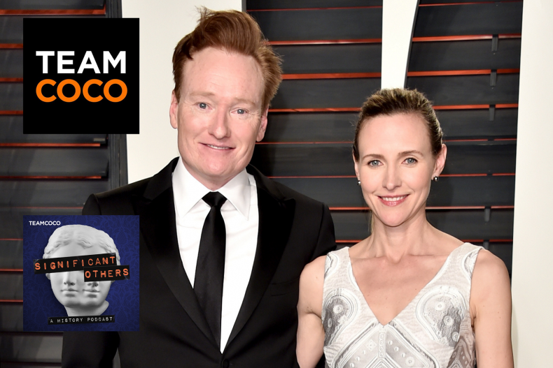 Conan O'Brien and his wife Liza Powel O'Brien