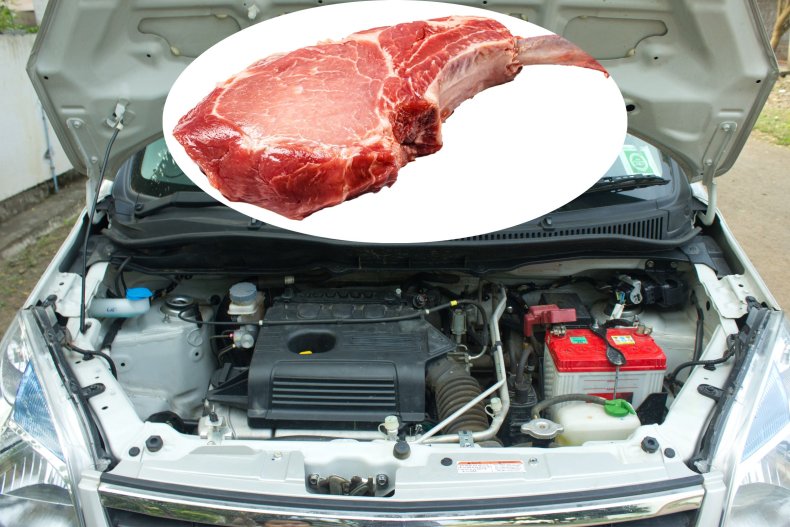 File photo of car and steak. 