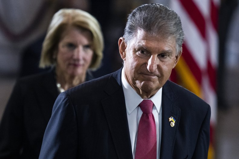 Joe Manchin Pays Respects at the Capitol